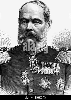 Pape, Alexander August von, 2.2.187 - 7.5.1895, preussischer General, Goveneur von Berlin von 1888-1895, Porträt, Holzgravur, ca. 1890, Stockfoto