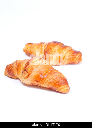 zwei croissants Stockfoto