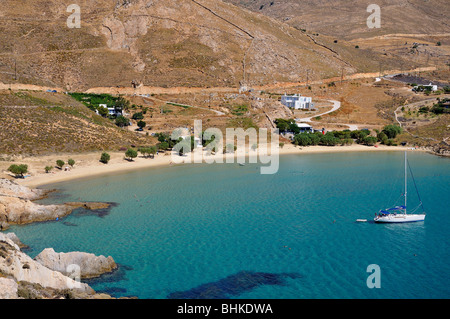 Der berühmte Psili Ammos Strand, Insel Serifos, Griechenland Stockfoto