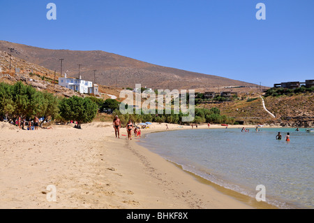 Der berühmte Psili Ammos Strand, Insel Serifos, Griechenland Stockfoto