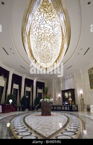 Lobby des Hotels in Shanghai, China, Asien Stockfoto