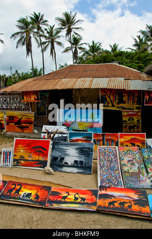 Souvenir Shop, Watamu, Kenia, Afrika Stockfoto