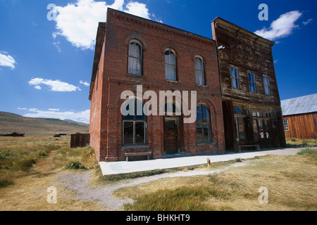 IOOF Hall, Dechambeau Hotel und Postamt, Bodie State Historic Park, Kalifornien Stockfoto