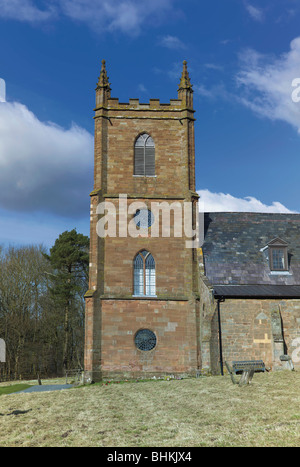 Blick auf Hanbury Kirche Worcestershire England uk die Kulisse für das fiktive Dorf Ambridge in den Radio serielle Bogenschützen Stockfoto