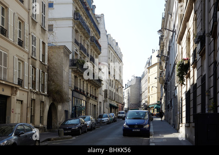 Typische Pariserin Straße Stockfoto