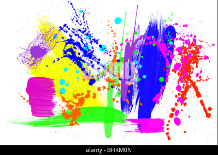 Eine abstrakte Montage verschiedener Farbe Muster Stockfoto