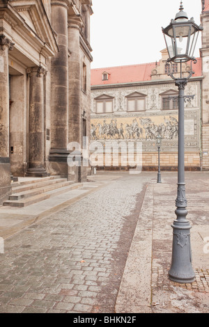 Dresdner Straße im winter Stockfoto