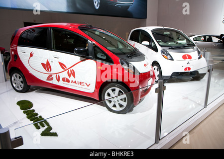 Mitsubishi Miev in der 2010 Canadian International AutoShow (CIAS) in Toronto, Ontario, Kanada. Stockfoto