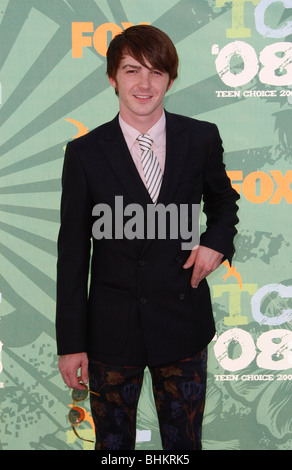DRAKE BELL TEEN CHOICE 2008 roter Teppich BURBANK LOS ANGELES CA USA 03 August 2008 Stockfoto