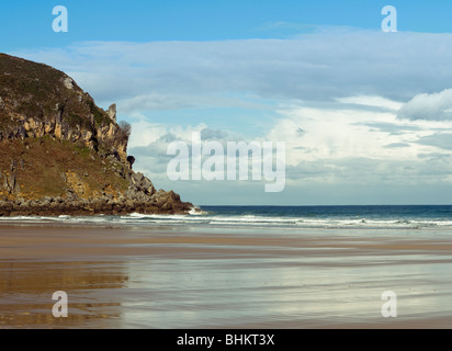 Berria Strand entfernt in der Gemeinde von Santoña Provinz Kantabrien, Nordspanien, Europa Stockfoto