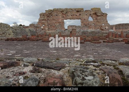 Liegt am Wroxeter in Shropshire liegt die alte römische Viroconium, die vierte größte römische Stadt in Großbritannien der damaligen Zeit. Stockfoto