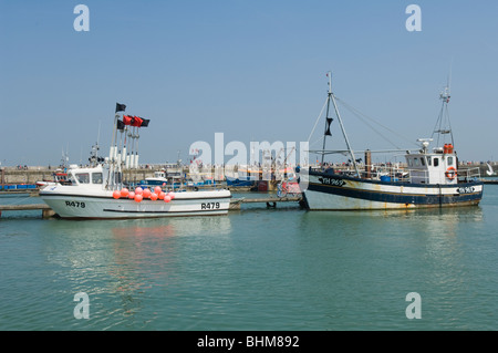 Angelboote/Fischerboote im königlichen Hafen von Ramsgate, Kent, Großbritannien Stockfoto