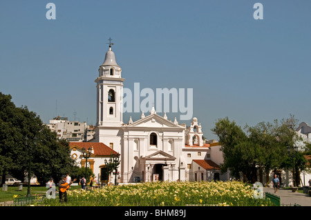 Buenos Aires Argentinien Kirche Iglesia de Nuestra Señora del Pilar in der Nähe der berühmten Friedhof Cementario De La Recoleta Stockfoto