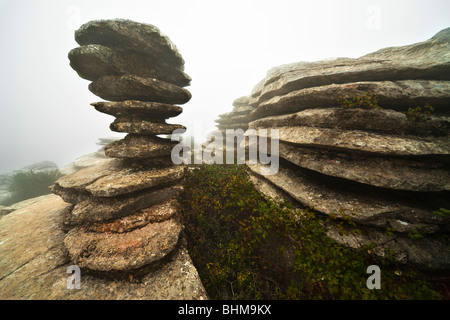 Die Schraube ist ein Naturdenkmal in Torcal (Malaga) Stockfoto