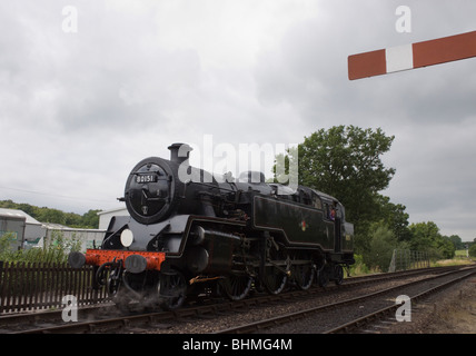 Nr. 80151 Standardklasse Tank Lokomotive, Bluebell Railway Stockfoto