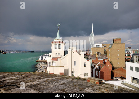 Portsmouth-Hafeneinfahrt Stockfoto