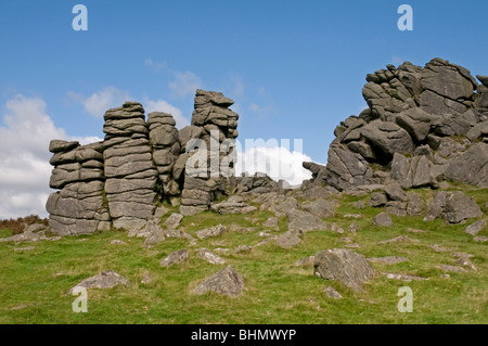 Hound Tor auf Dartmoor Stockfoto