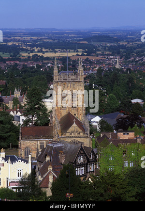 Great Malvern Priory Kirche Worcestershire England UK Stockfoto