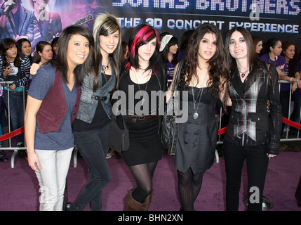KSM JONAS BROTHERS: 3D Konzert Erlebnis Welt PREMIERE HOLLYWOOD LOS ANGELES CA USA 24. Februar 2009 Stockfoto
