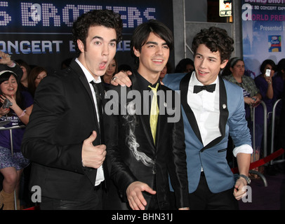 JONAS BROTHERS-JONAS BROTHERS: Die 3D Konzert Erlebnis Welt PREMIERE HOLLYWOOD LOS ANGELES CA USA 24. Februar 2009 Stockfoto