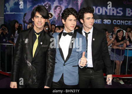 JONAS BROTHERS-JONAS BROTHERS: Die 3D Konzert Erlebnis Welt PREMIERE HOLLYWOOD LOS ANGELES CA USA 24. Februar 2009 Stockfoto