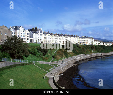 Reihenhäuser auf Wasser, Port St. Mary, Isle Of Man Stockfoto