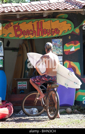 Das Strandhaus in Cahuita, Costa Rica, Mittelamerika Stockfoto