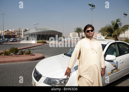 Taxifahrer Jeddah Saudi-Arabien Arabisch Auto Taxi Stockfoto