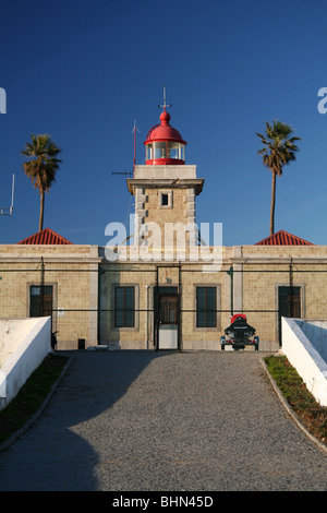 Lighthouse Ponta de Piedade in Lagos Stockfoto