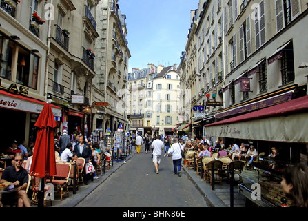 Geographie/reisen, Frankreich, Paris, St. Germain des Pres, Straßencafés und Geschäften, Additional-Rights - Clearance-Info - Not-Available Stockfoto