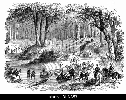 Geografie/Reisen, USA, amerikanischer Bürgerkrieg 1861 - 1865, Stockfoto