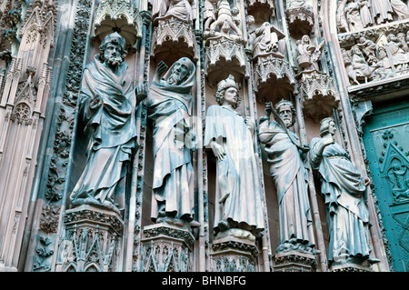 Straßburger Münster (Kathedrale unserer lieben Frau von Straßburg), Straßburg, Frankreich Stockfoto