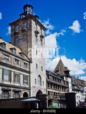 Krankenhaus-Torturm, ehemalige Sternwarte, 17. Jahrhundert, Straßburg, Elsass, Frankreich Stockfoto