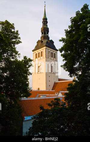 Niguliste Kirik, St.-Nikolaus-Kirche in der Altstadt (Vanalinn), Tallinn, Estland Stockfoto