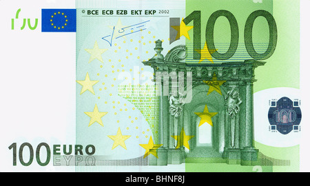 100 Euro-Schein Vorderseite Stockfoto, Bild: 1101127 - Alamy