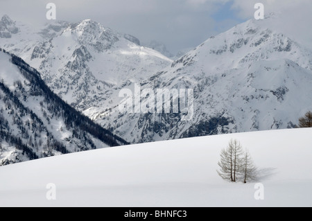 Ansicht West von Gias de Cardon in der Nähe von Casterino, Mercantour-Alpen, Frankreich Stockfoto