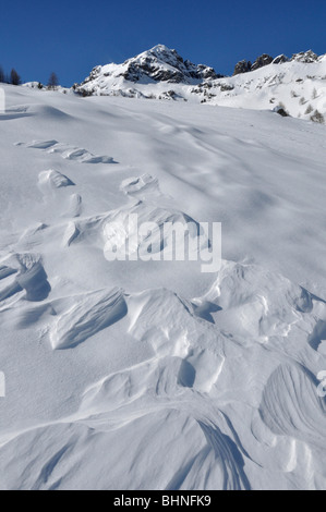 Pointe de Peirefique von Pont de Peirefique, Mercantour-Alpen, Frankreich Stockfoto