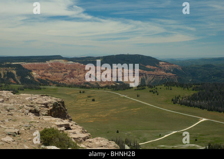 Cedar Breaks National Monument, Utah, gesehen vom Gipfel des Brian Head Peak Stockfoto