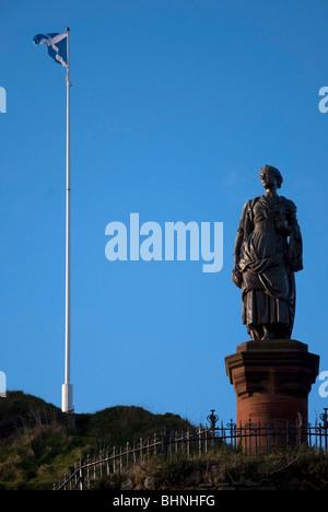 Bronzestatue Highland Mary Campbell Robert brennt Dichter Dunoon Argyll Stockfoto