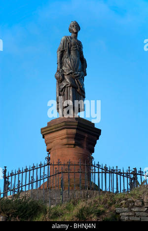 Bronzestatue Highland Mary Campbell Robert brennt Dichter Dunoon Argyll Stockfoto