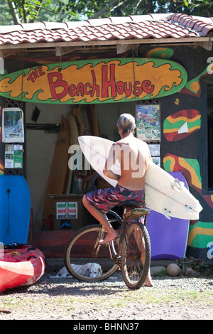 Das Strandhaus in Cahuita, Costa Rica, Mittelamerika Stockfoto