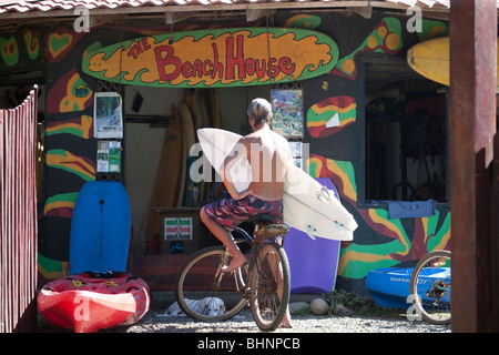 Das Strandhaus in Cahuita, Costa Rica, Mittelamerika Stockfoto