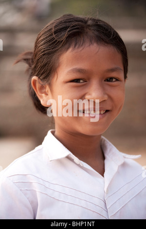 Eines der vielen Gesichter der Kinder von Kambodscha Stockfoto