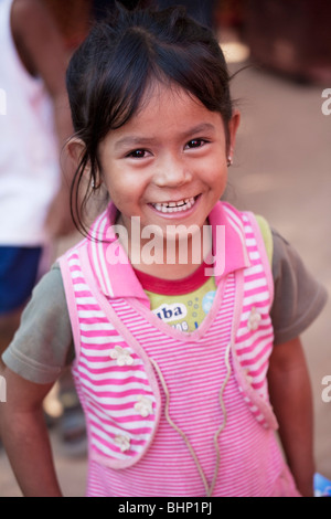 Eines der vielen Gesichter der Kinder von Kambodscha Stockfoto