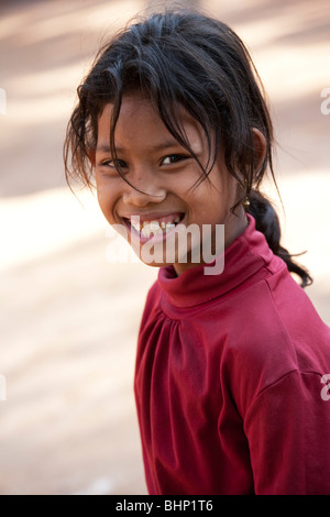 Eines der vielen Gesichter der Kinder von Kambodscha Stockfoto