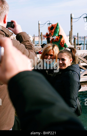 Menschen in Venedig. Karneval 2010 Stockfoto