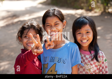 Eines der vielen Gesichter der Kinder von Kambodscha Stockfoto