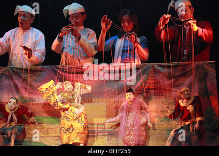 Myanmar, Burma, Mandalay, Marionette Marionettentheater, Stockfoto