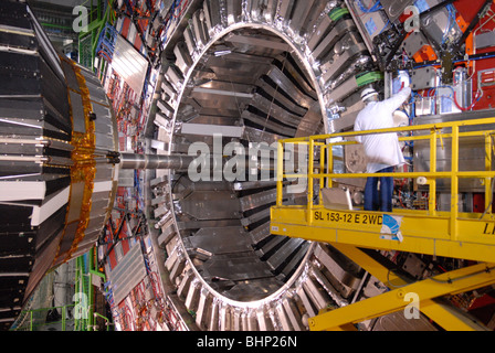 Schweiz, Genf, Innere des Cern, Labor für Kernforschung, Alice CSM-experiment Stockfoto