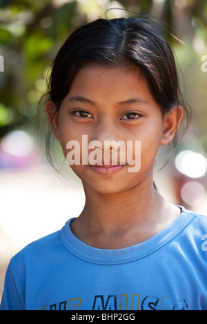 Eines der vielen Gesichter der Kinder von Kambodscha Stockfoto